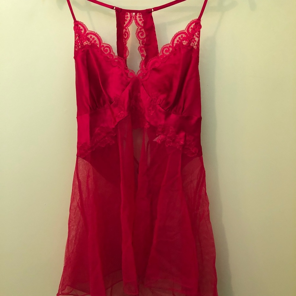 Lacy sheer Victoria’s Secret lingerie negligee